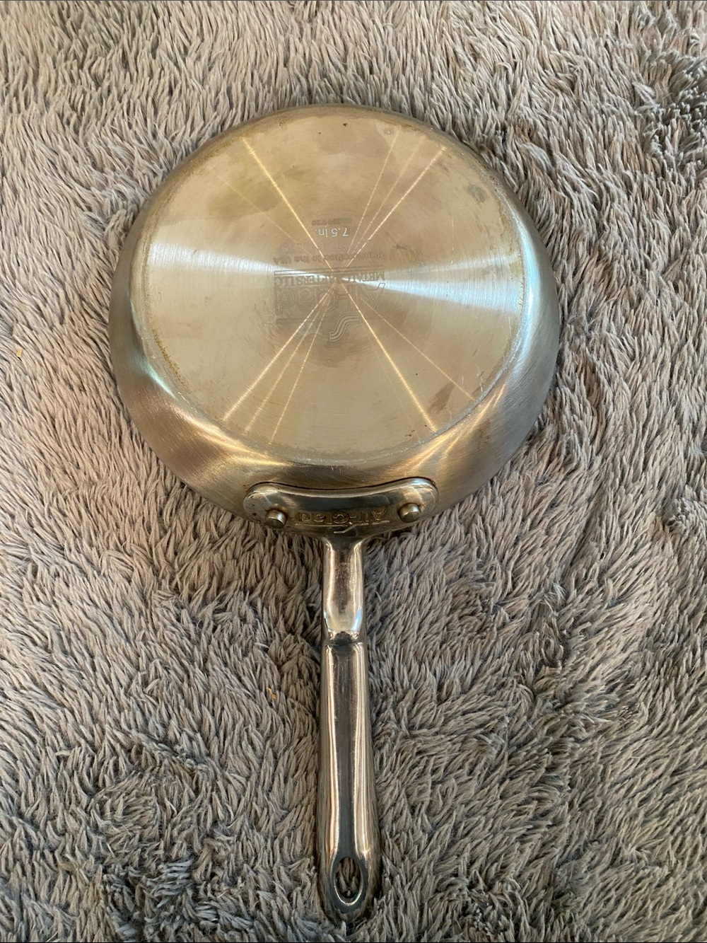 All -Clad Stainless steel 7.5 inch skillet pan used - Picture 7 of 11